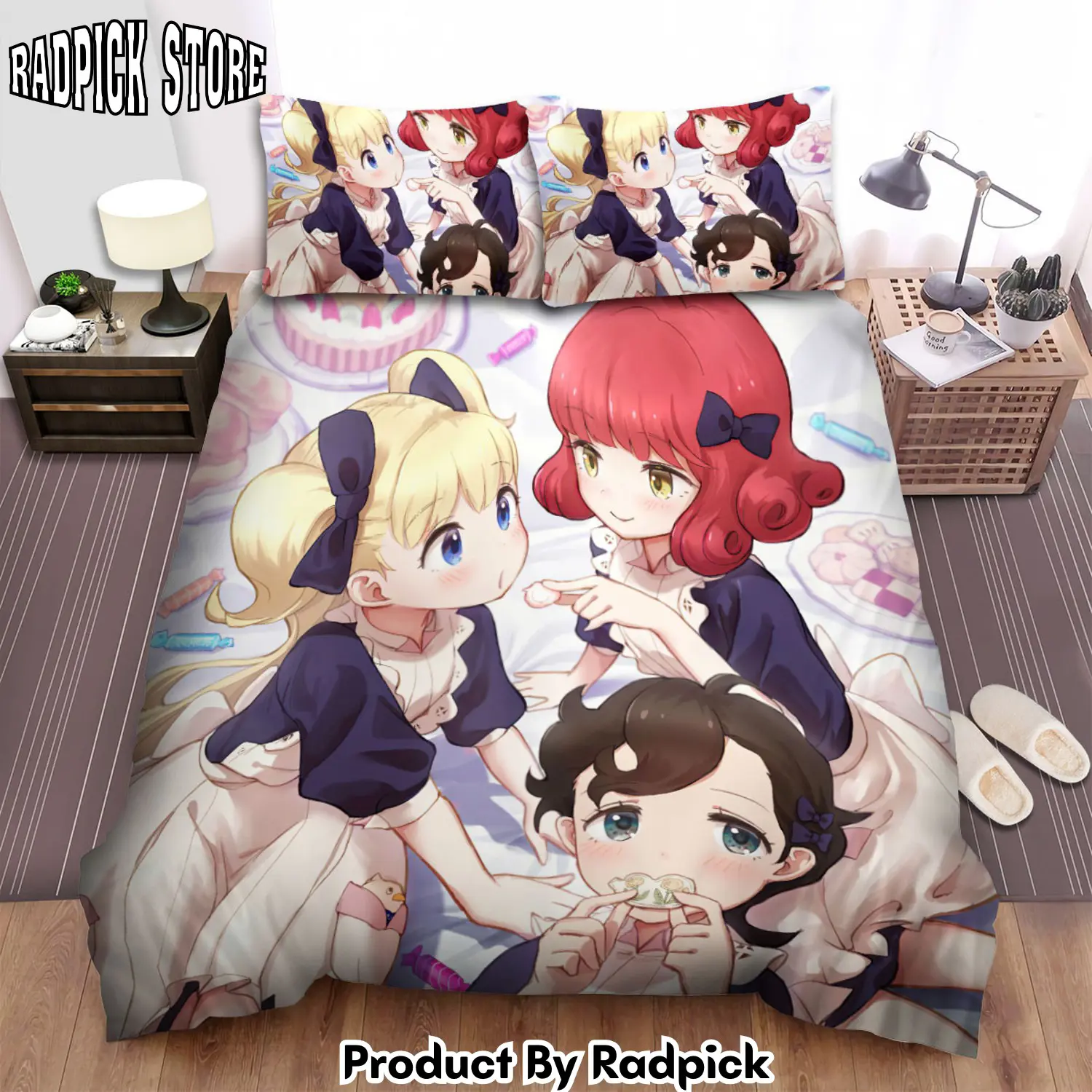 Radpick shadows house living dolls sweet cakes bed sheets spread duvet cover bedding sets rp3272372